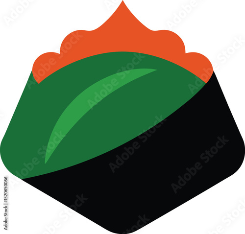 nori sheet  vector on white background  