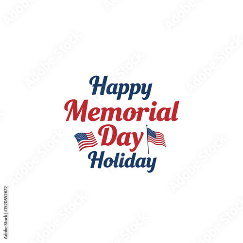 Wishing you a Happy Memorial Day! Check out this sign on a white backdrop.