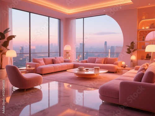 modern lounge and living room