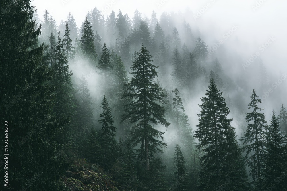 Write about a forest that is constantly shrouded in mist Write about a forest that is constantly shrouded in mist