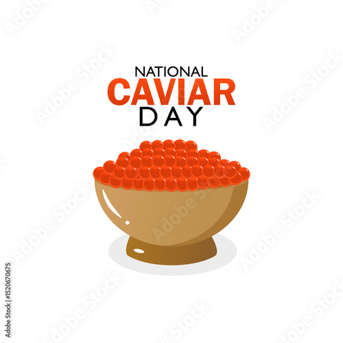 vector graphic of National Caviar Day ideal for National Caviar Day celebration