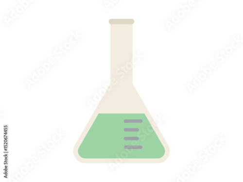 三角フラスコ_グリーン
