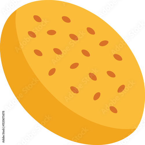 sesame seed  vector illustration on white 