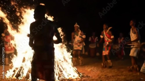 Traditional Fire Ritual Dance
