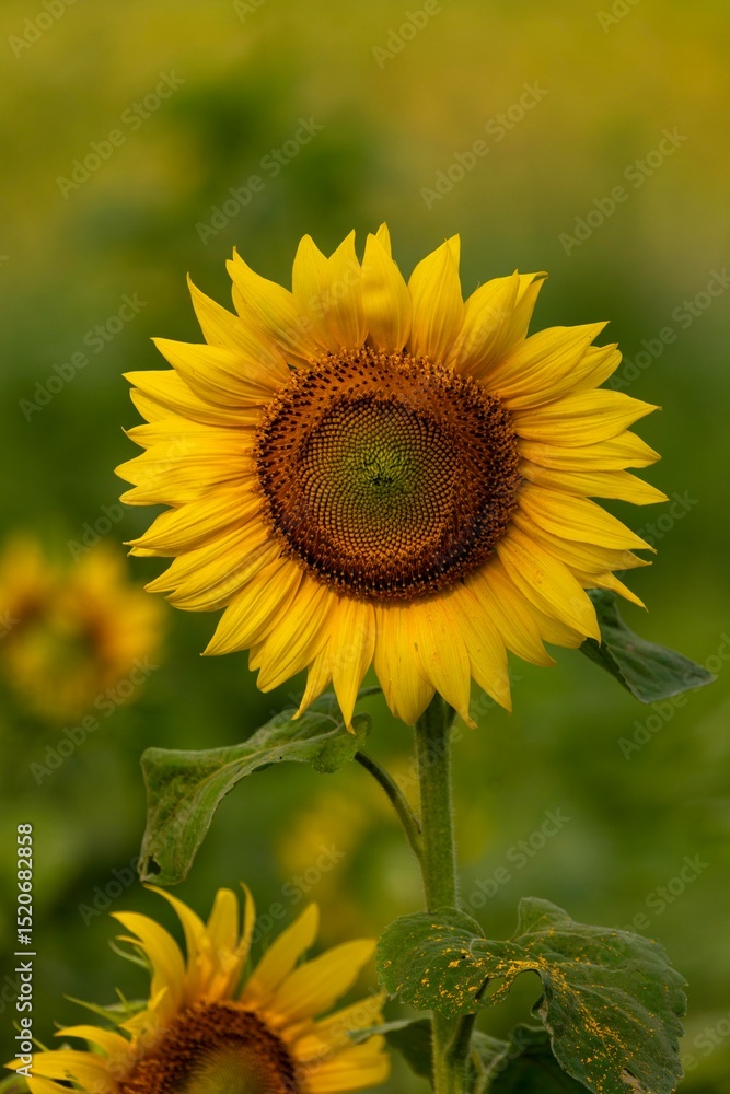 Close-up picture of sunflower with green blur background. this photo was taken Gaibandha District. Close-up picture of sunflower with green blur background. this photo was taken Gaibandha District.