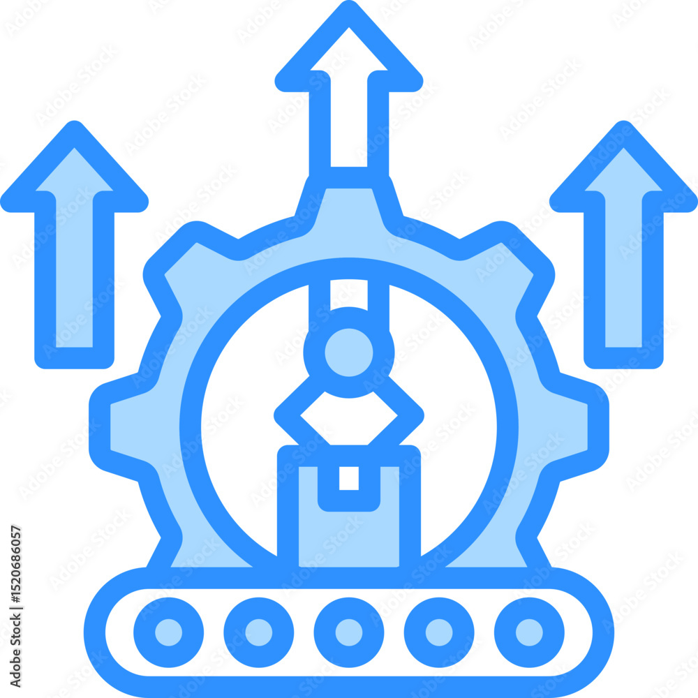 Obraz premium Lean Manufacturing Icon