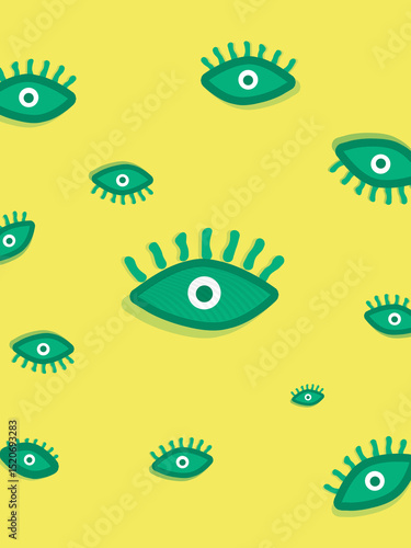 seamless pattern with eyes