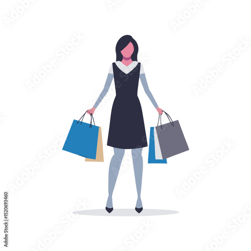 a woman in a trendy outfit carrying a designer shopping bag