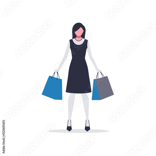 a woman in a trendy outfit carrying a designer shopping bag