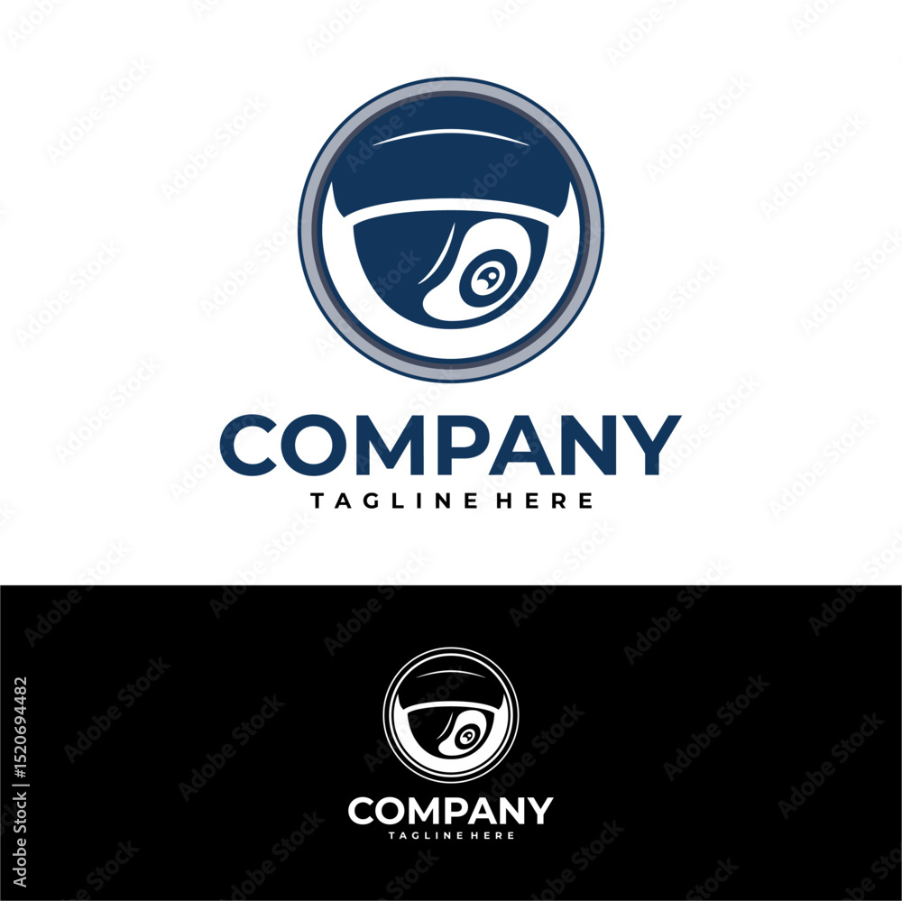 Obraz premium modern security cctv camera logo
