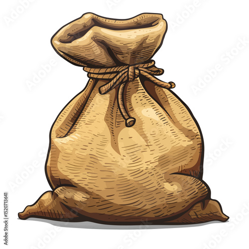 Gunny sack vector illustration 