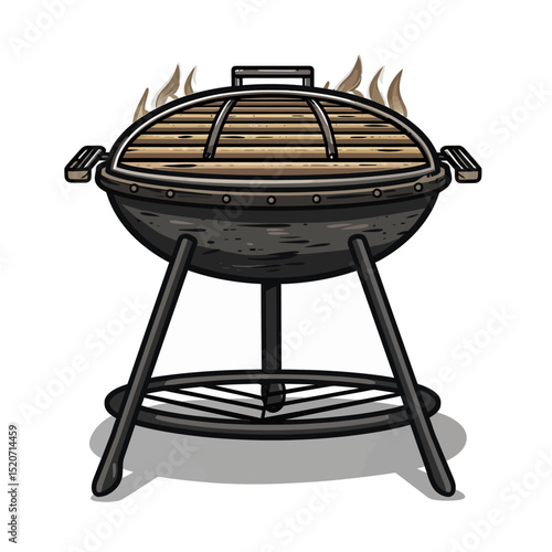 barbecue grill isolated