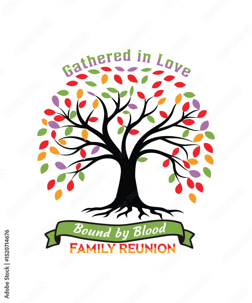 Obraz premium abstract tree with flowers