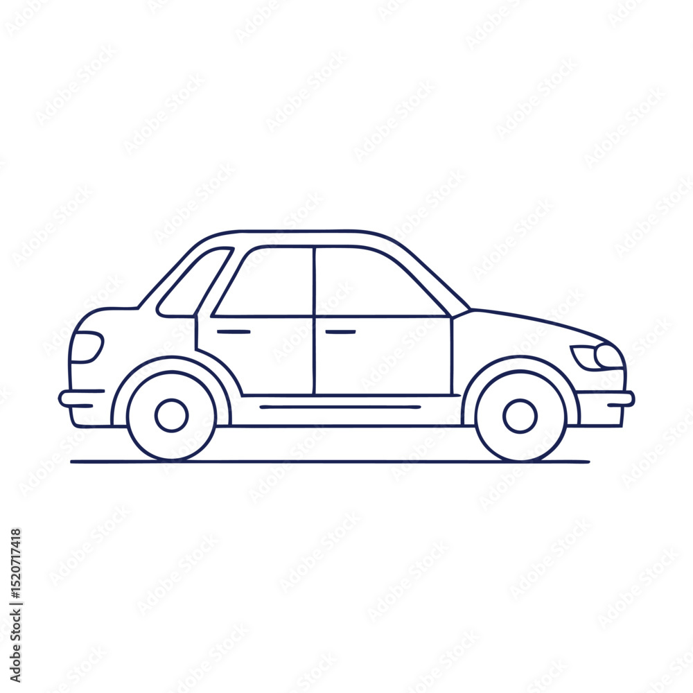 Vector illustration of a family SUV car on the road, perfect for automotive and transportation designs Vector illustration of a family SUV car on the road, perfect for automotive and transportation designs
