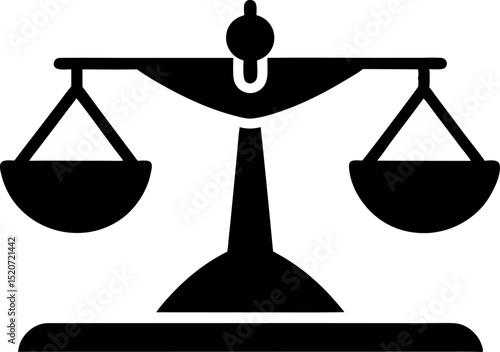 Digital Scale Silhouette Vector Illustration 