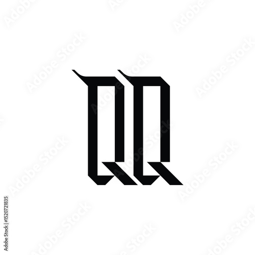 QQ monogram logo design letter text name symbol monochrome logotype alphabet character simple logo