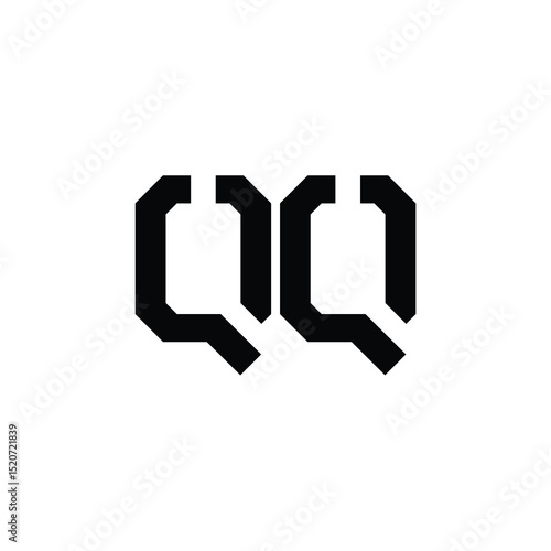 QQ monogram logo design letter text name symbol monochrome logotype alphabet character simple logo
