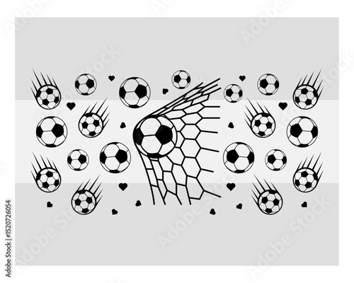 16oz Soccer Libbey glass wrap Soccer Can glass svg, Soccer Can, Sport lover Glass Cup, Soccer Lover Wrap, Sport can,Full wrap Can Glass,