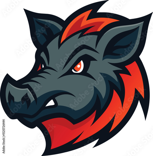 Wallpaper Mural wolf head vector Torontodigital.ca