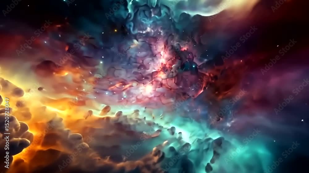 Cosmic Nebula: A Celestial Tapestry of Colors and Light Cosmic Nebula: A Celestial Tapestry of Colors and Light