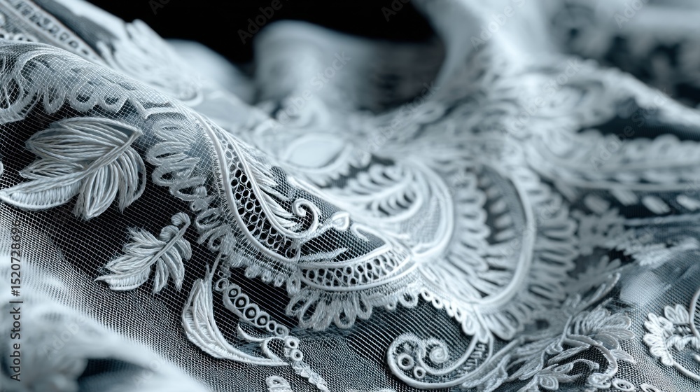 Obraz premium Delicate lace fabric texture