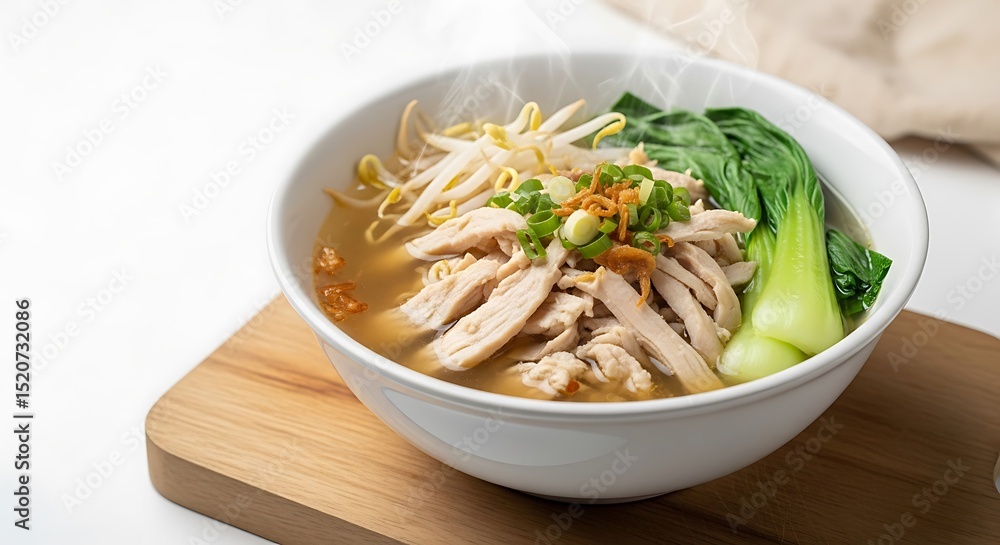 Chicken Noodle Soup with Bok Choy and Bean Sprout Chicken Noodle Soup with Bok Choy and Bean Sprout