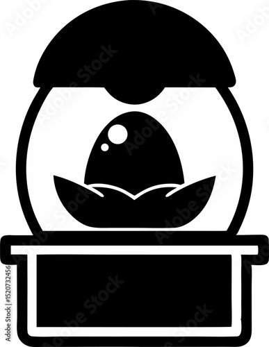 Incubator Silhouette Vector Illustration 