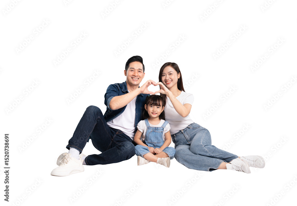 full body of a happy asian family posing on a png background full body of a happy asian family posing on a png background
