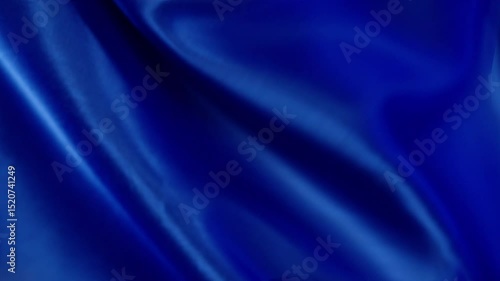 Wallpaper Mural abstract blue background with silk folded drapery, fashion wallpaper with levitating cloth Torontodigital.ca