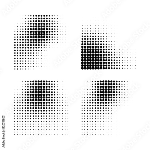 Halftone Dot Pattern Composition dots background