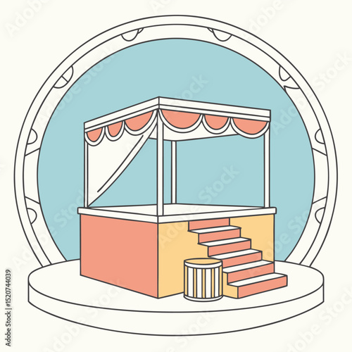 premium podium or stage for products promotion