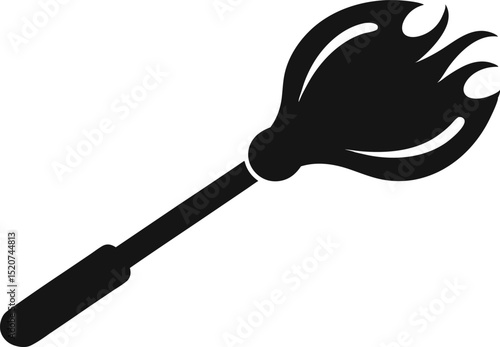 Sensory Brush Silhouette Vector Illustration 