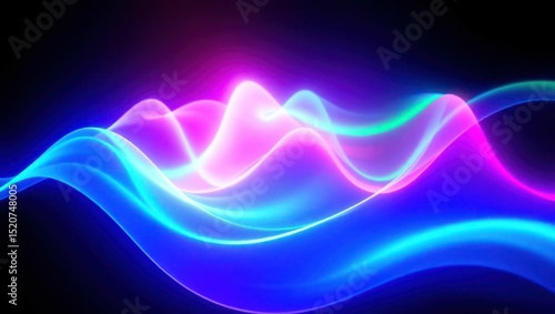 abstract blue background with waves