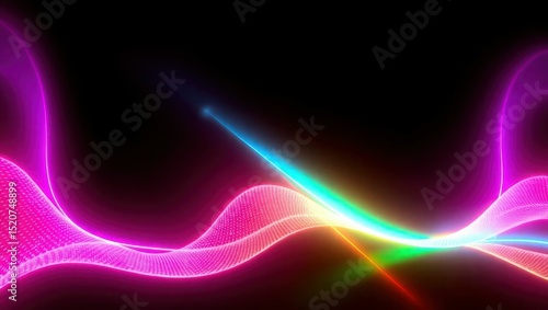 abstract glowing lines