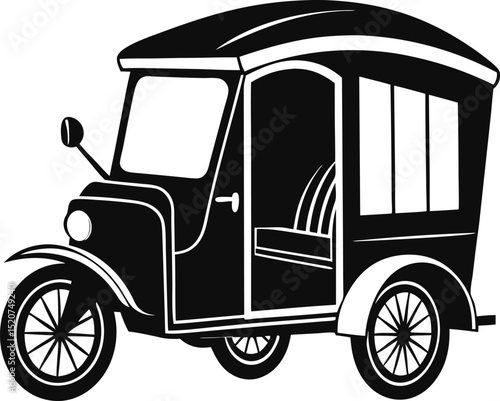 Tuk tuk icon. Simple illustration of tuk tuk vector icon for web