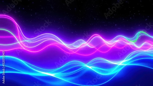 abstract blue wave