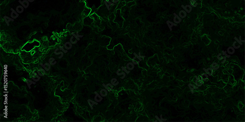 Abstract background featuring swirling, nebulous green tendrils and smoky textures. Glowing, ethereal fog or plasma clouds with subtle, organic flow patterns with mysterious or supernatural ambiance.