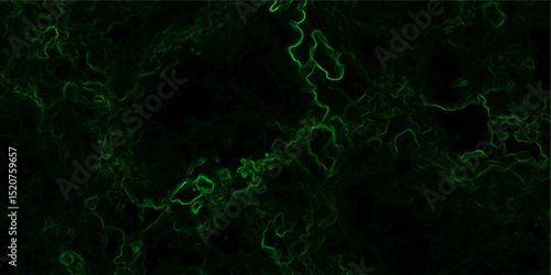 Abstract background featuring swirling, nebulous green tendrils and smoky textures. Glowing, ethereal fog or plasma clouds with subtle, organic flow patterns with mysterious or supernatural ambiance.