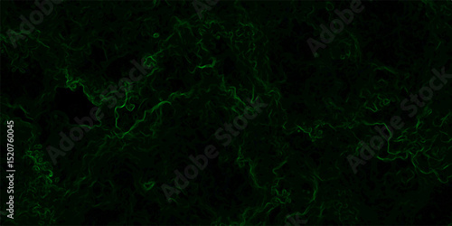 Abstract background featuring swirling, nebulous green tendrils and smoky textures. Glowing, ethereal fog or plasma clouds with subtle, organic flow patterns with mysterious or supernatural ambiance.
