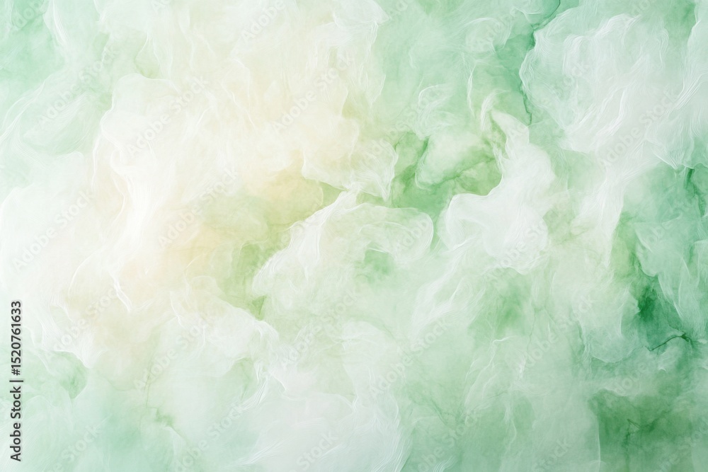 Fototapeta premium Abstract blend of pale green and white tones.