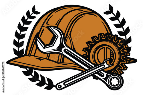 International workers day logo design clean and modern