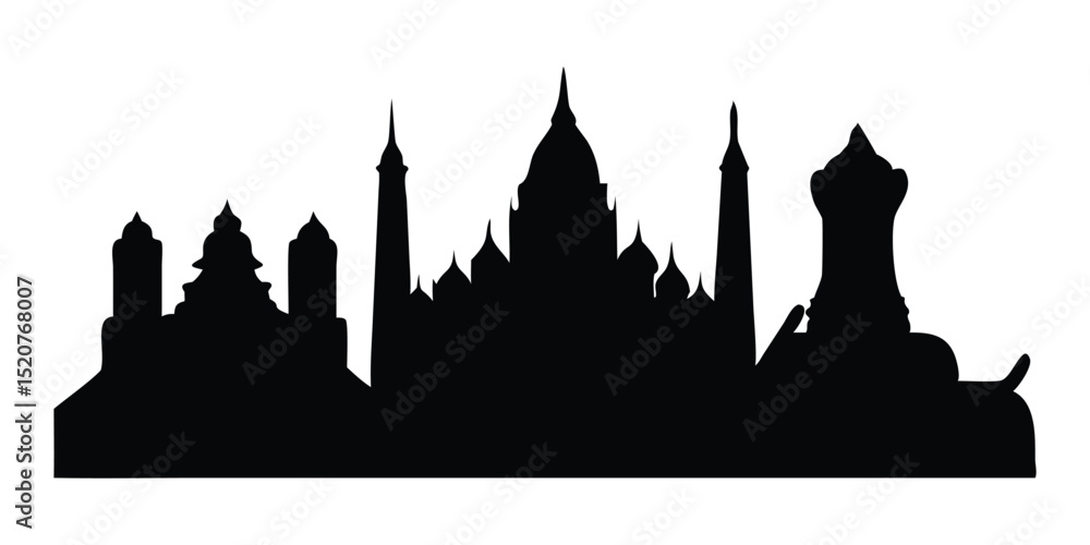 Obraz premium silhouette of the king of king