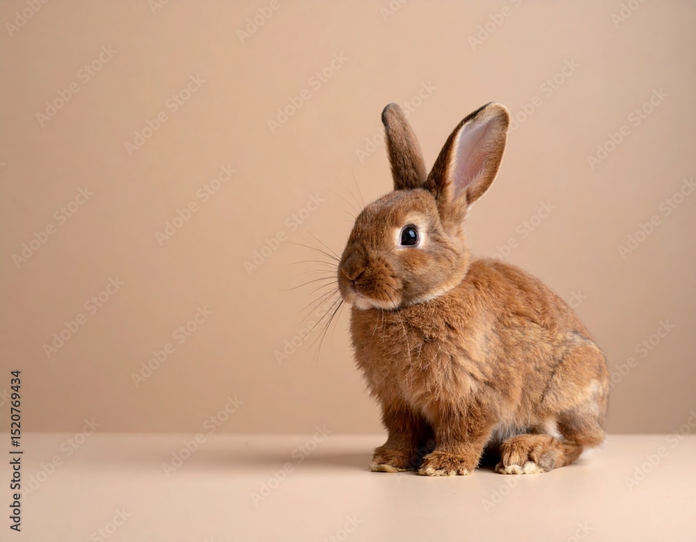 Obraz premium white rabbit on a dark background