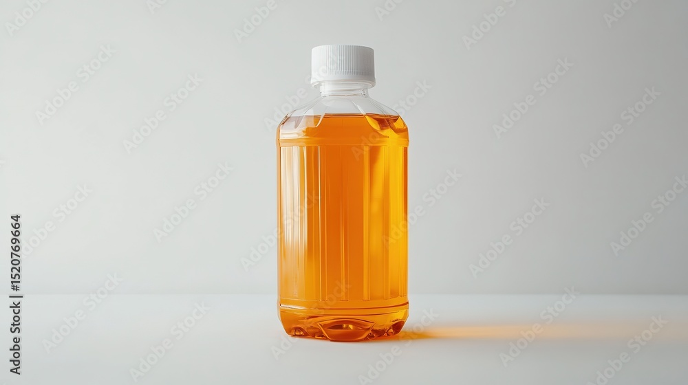 A bottle of shampoo on white background A bottle of shampoo on white background