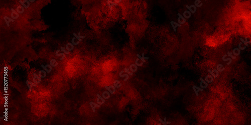 Abstract grunge red and black powder explosion cloud on black background. dark red smoke Like cloud wave effect on black. dark fire flame grunge texture background. toned fiery red sky.