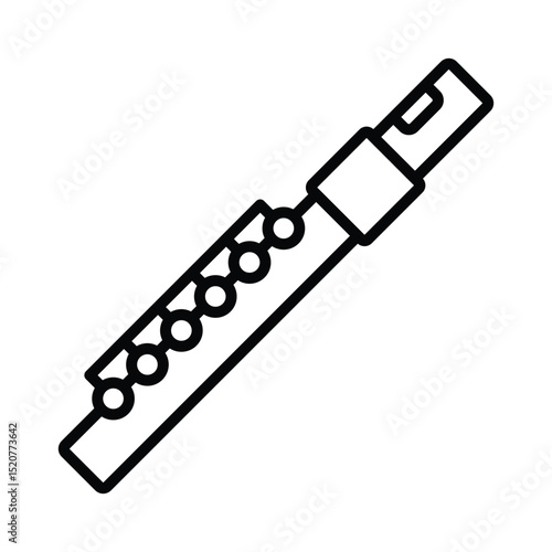 flute icon vector design template simple and clean