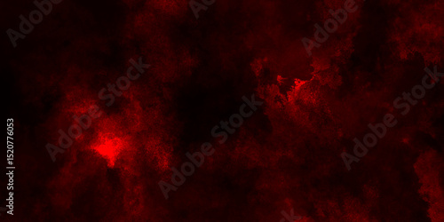 Abstract grunge red and black powder explosion cloud on black background. dark red smoke Like cloud wave effect on black. dark fire flame grunge texture background. toned fiery red sky.