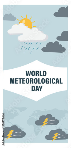 World Meteorological Day Vector Banner Set-03