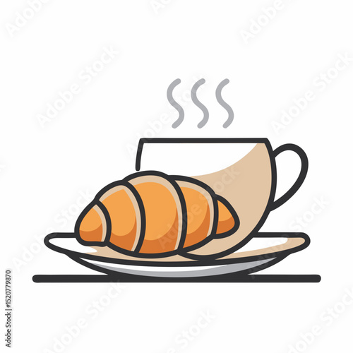 coffee and croissant
