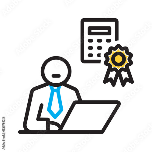 Vector multi color icon for Cpa